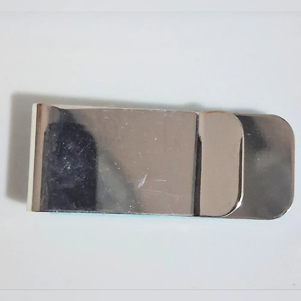 TURQUOISE MONEY CLIP STAINLESS STEEL